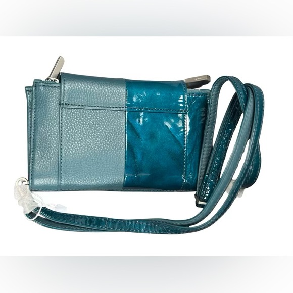Hammitt Levy Dipped Teal/Brushed Silver Wallet Clutch or Crossbody NWT - Picture 2 of 12